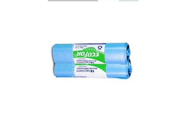 Sacco pattumiera 70 x 110 da 10  pz    eco nu