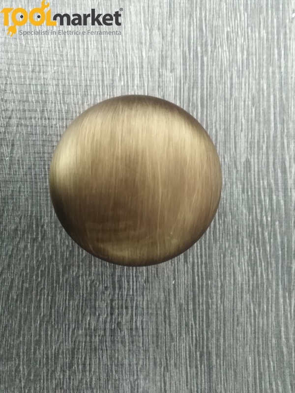 Pomolo per porte bronzato graffiato opaco GEMINI 63mm COTTALI