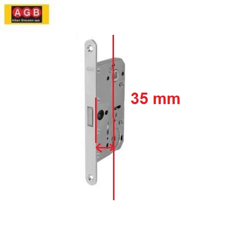 Serratura patent Polaris cromosat B061013534 entrata 35 mm 