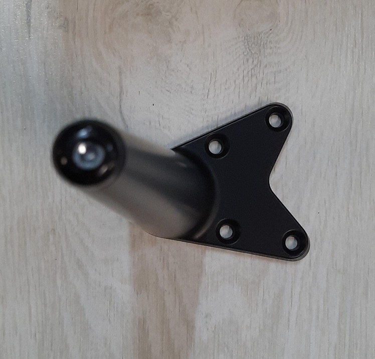 Piede per mobili  conico NERO opaco cm 20 Tel B0485 70 