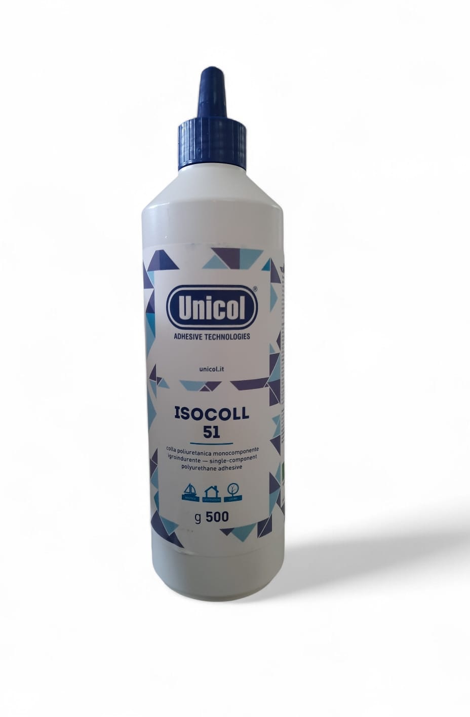 Colla poliuretanica ISOCOLL 51  per legno  Gr 500 UNICOL 