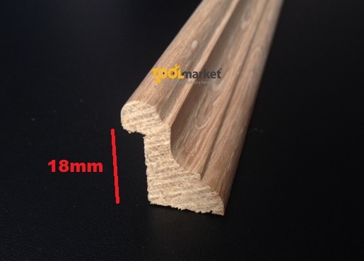 Fermavetro legno sagoma F18 legno grezzo