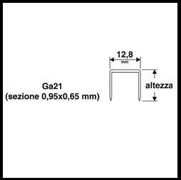 Punti per graffatrice pneumatica 1000pz