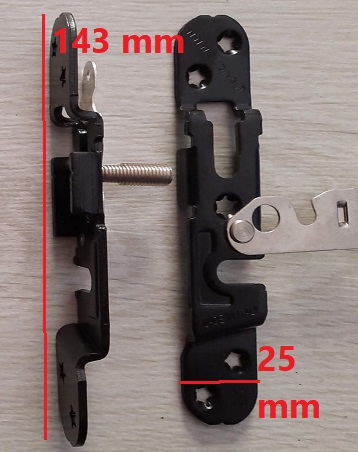 Kit per porta scorrevole 240 KG binario + carrelli professionale TITAN Sliding