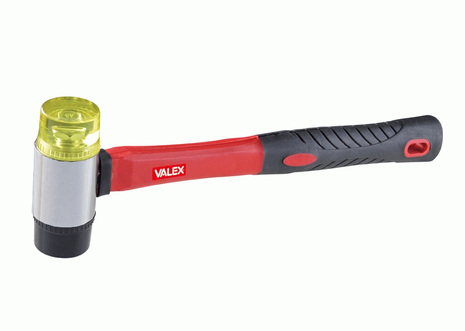 Mazzuola plastica-gomma 2 teste valex