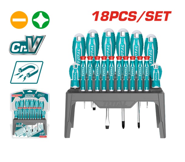 Cacciaviti set 18 giraviti assortiti 4181400018 TOTAL
