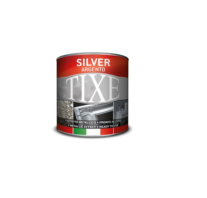 Smalto argento effetto metallico ml  125 TIXE