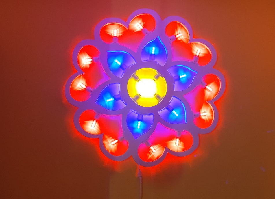 Telaio per Luminaria in FOREX Sag. 46 Diametro mm 590 Cuori 