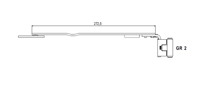 Braccio forbice legno AGB  A51911.22.xx  Interasse 9  battuta 15 mm per anta ribalta AGB Artech 