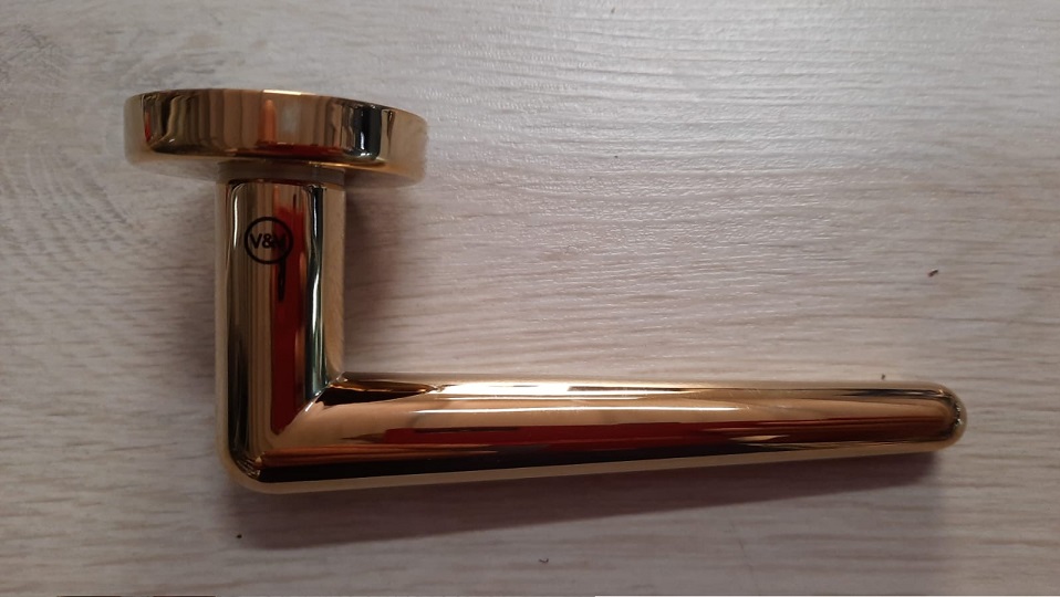 Maniglia per porta H421  zirtanio oro lucido   VALLI&VALLI  