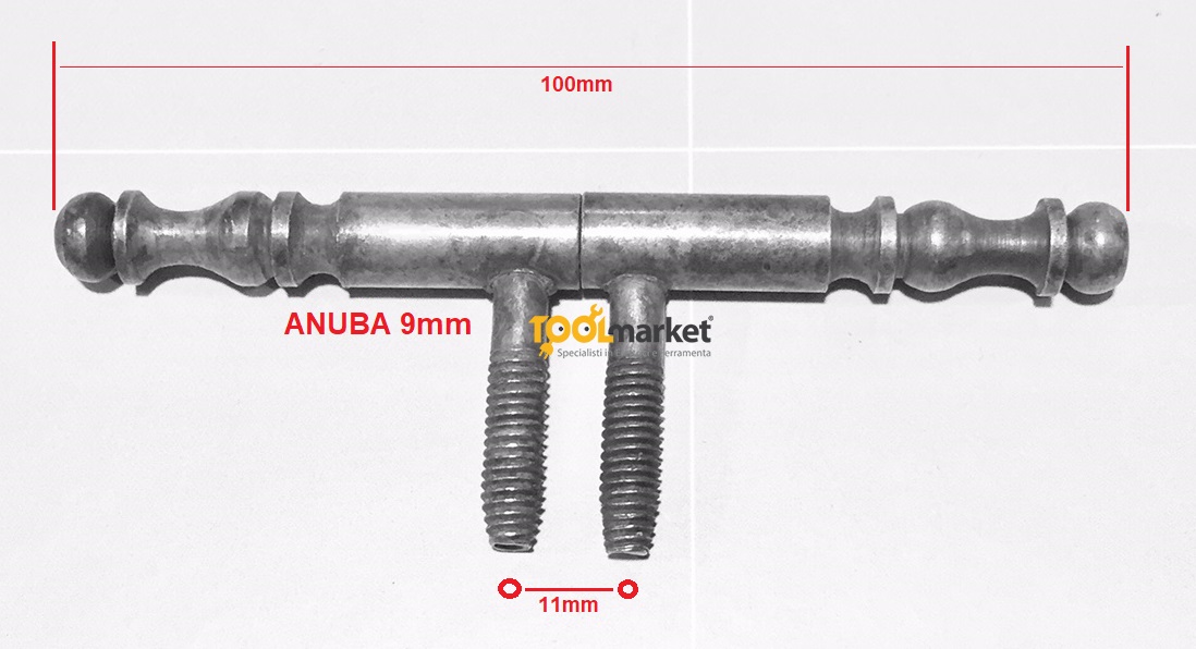 Cerniera anuba anticata Ø 9x100 mm Metalstyle 4810910000.03