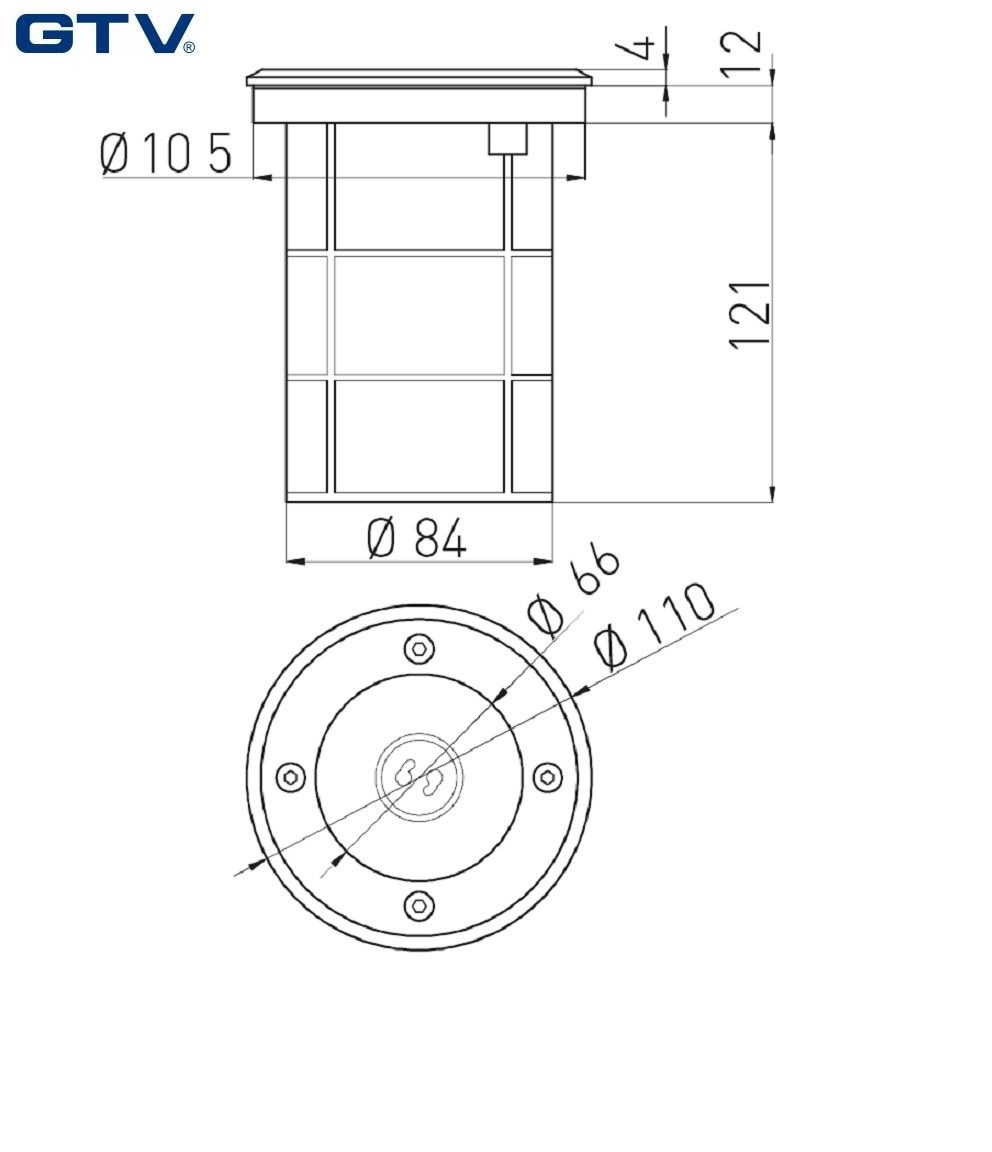 Faro incasso a pavimeto inox calpestabile