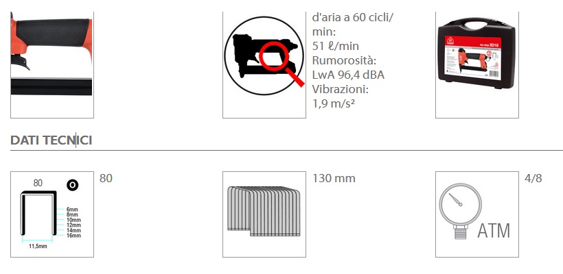 Graffatrice pneumatica Ro-ma 8016 Romeo Maestri