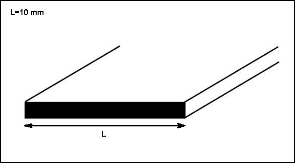 Profilo alluminio lucido piatto da MT 2