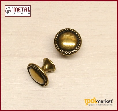 Pomolo tondo Ø 25 mm per mobile oro valenza 24222Z0250007