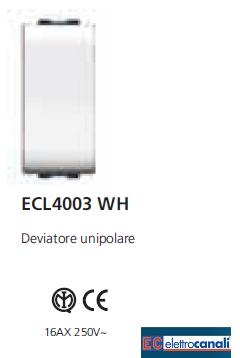 Deviatore LIFE WH ECL4003WH