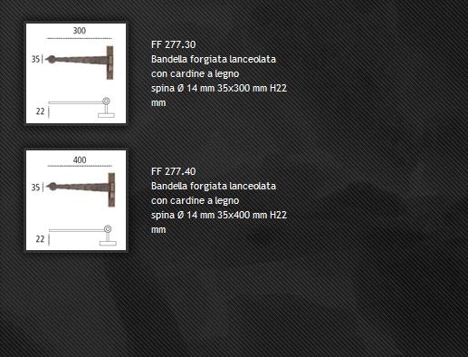 Cerniera FF277 ferro forgiato