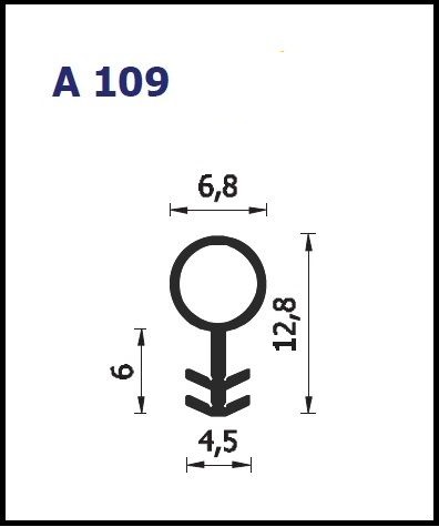 Guarnizione per infissi A109 Roverplastik