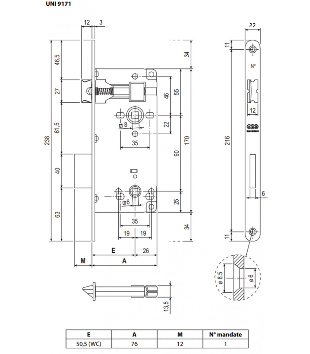 Patent grande AGB wc bronzo