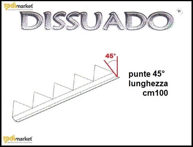 Dissuasore antiscavalcamento confezione 10mt