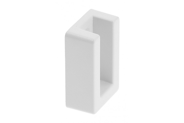 Reggitubo per tubo rettang 30 x 15  BIANCO