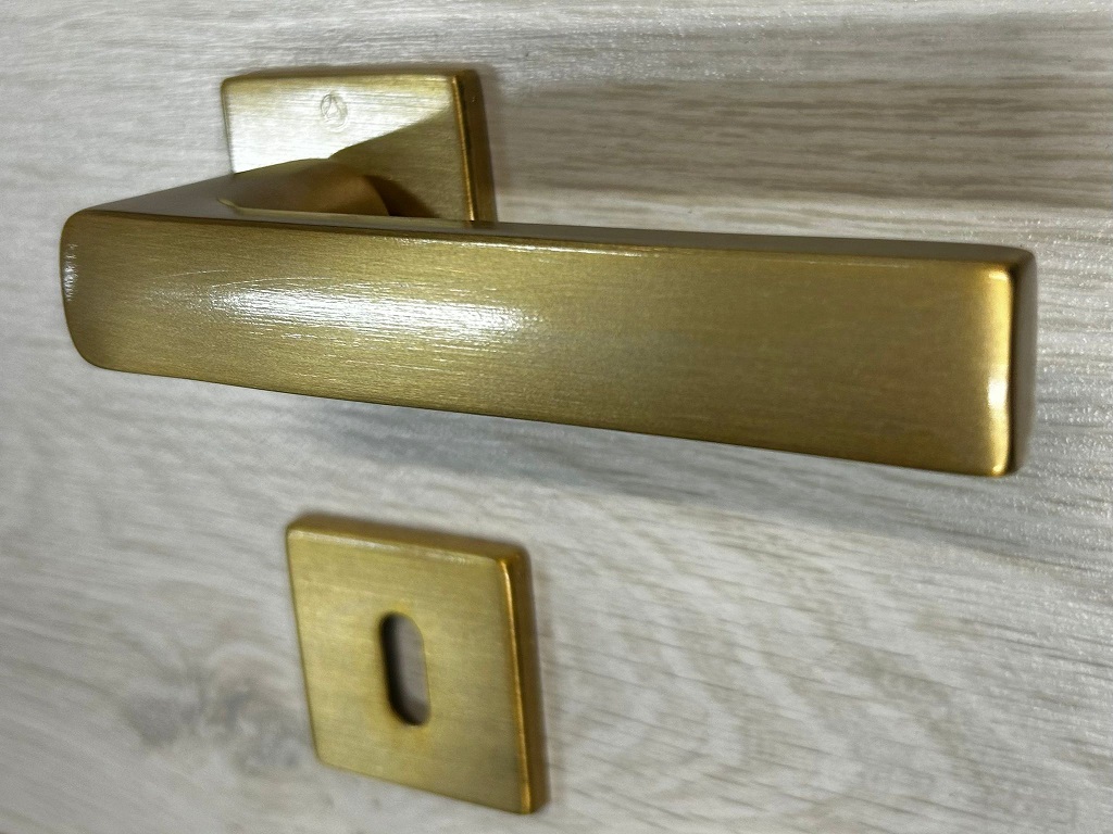 Maniglia e dk 7900 Toulon alluminio oro satinato  Ghidini 