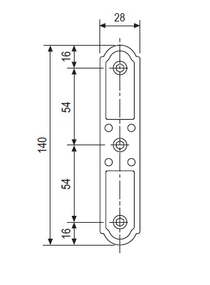 Bandella verticale  Abaco H009180193 AGB