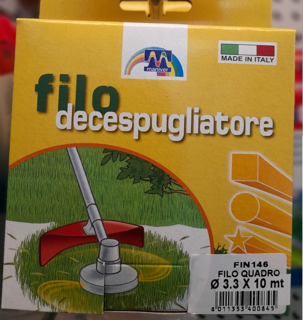 filo per decespugliatore quadro da 10 MT