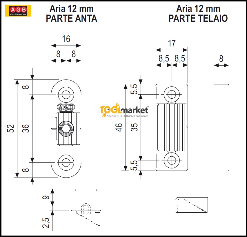 Rostro antieffrazione A12 A348060500 tropical