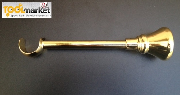 Supporto mensola ottone regolabile per tenda Ø 32 mm