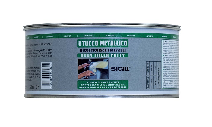 Stucco metallico forte grigio bicomponente 750 ml Sigill