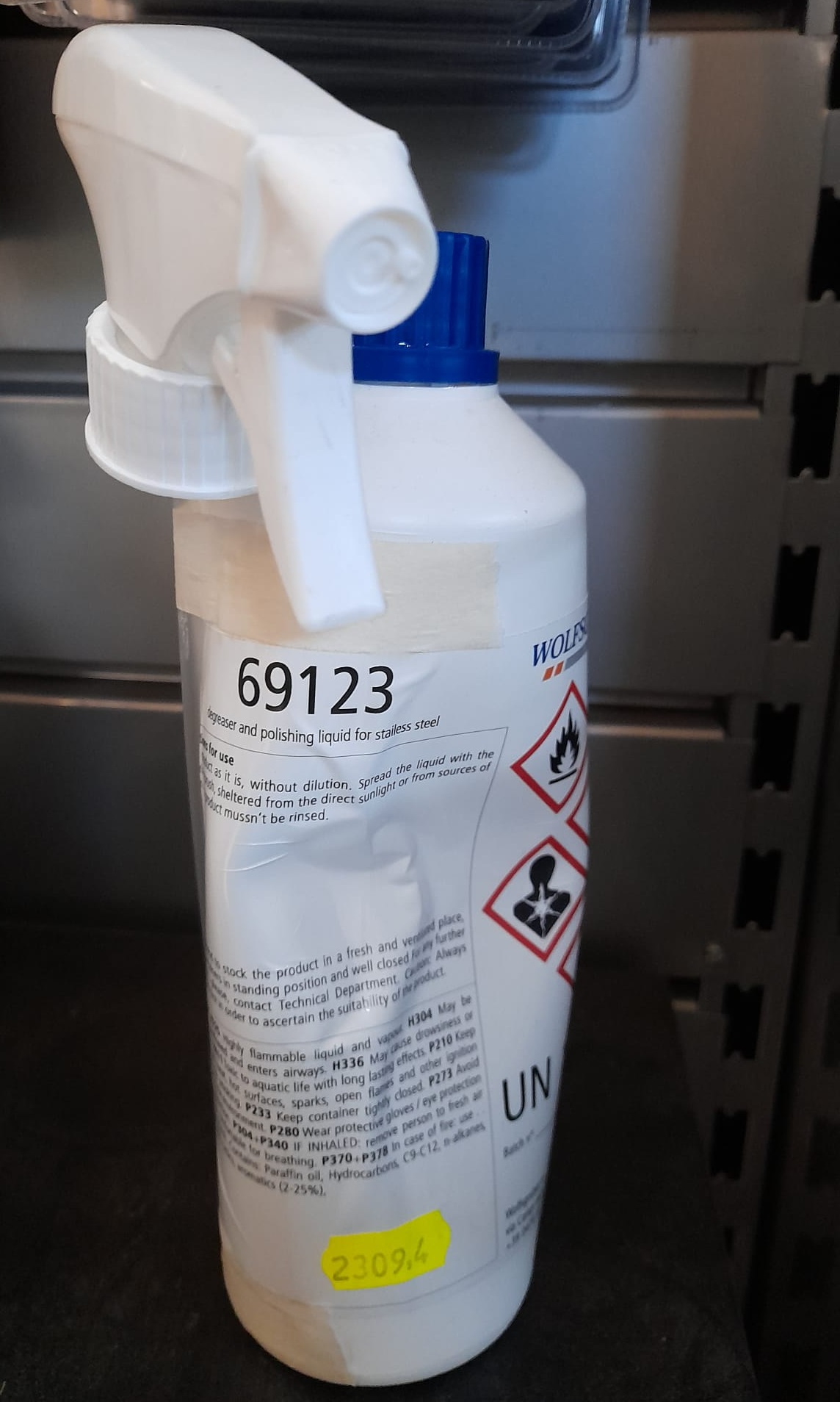 Lucidante protettivo per acciaio inox  Wolfsgruber