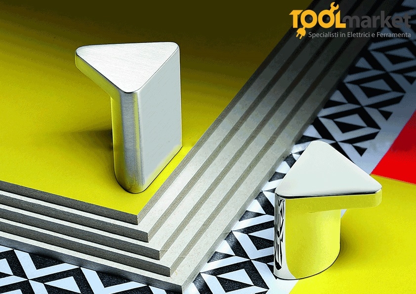 Pomolo a V per mobile art. F528 cromosat -  FORMAE