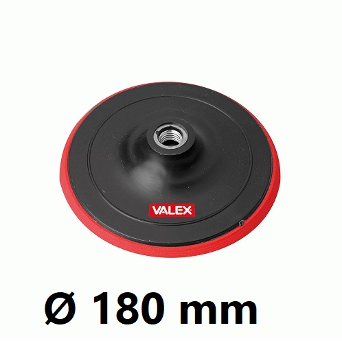 Platorello ø 180mm a velcro con attacco M14 per smerigliatrice Valex