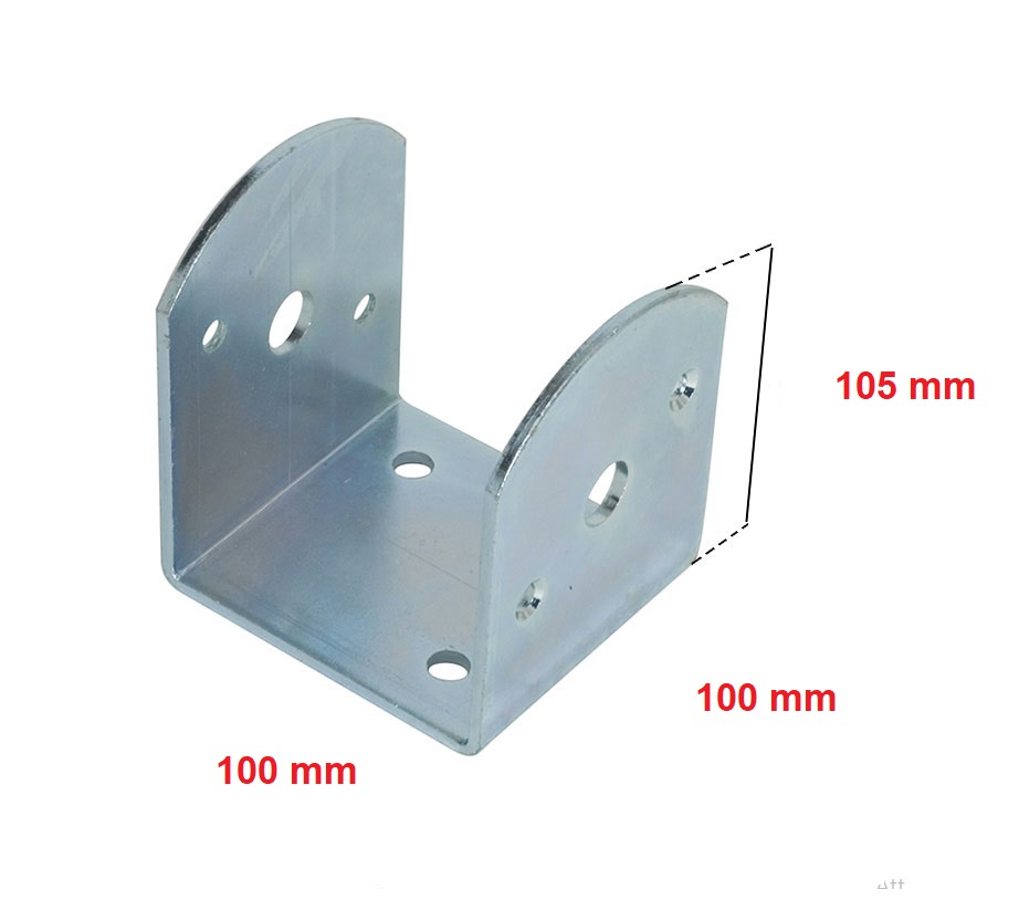Staffa per travi a U 100x100x100 mm     art 8/1625 zincata