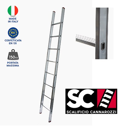 Scala appoggio parallela Cannarozzi
