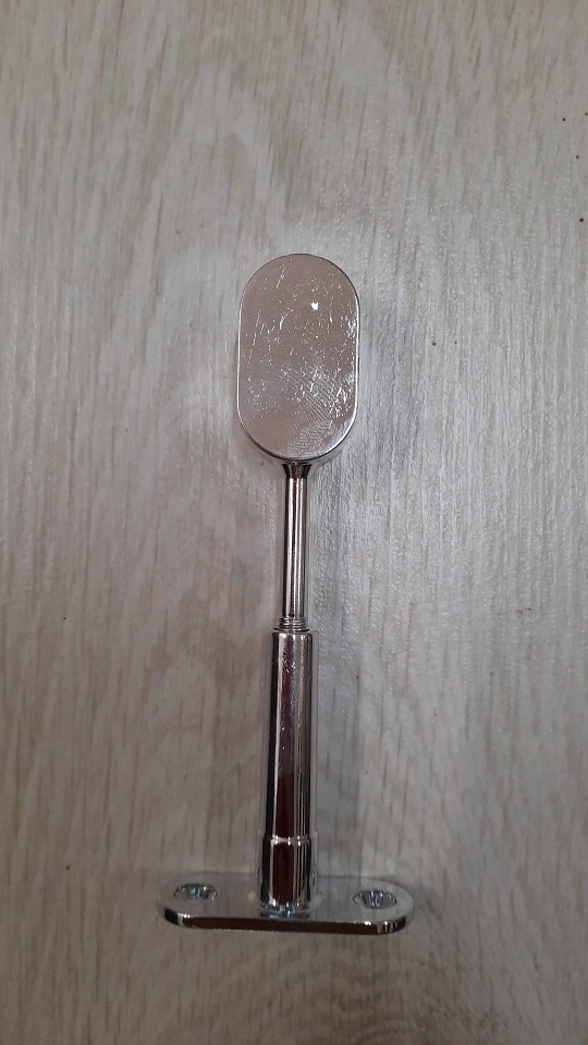 Reggitubo per tubo ovale 30x15 NON passante cromo registrabile 