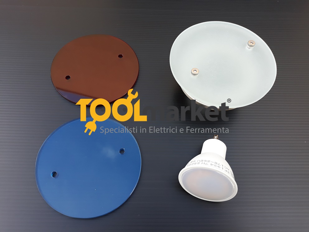Faretto incasso LED set 3 pz con vetri intercambiabili 59363/17/55 MASSIVE