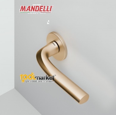 Maniglia Mandelli Filo oro satinato bocchetta 