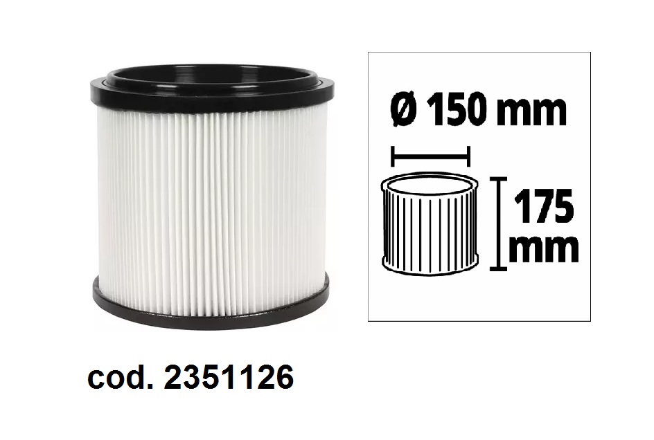 Filtro per aspiratutto Einhell polveri sottili cod 2351126