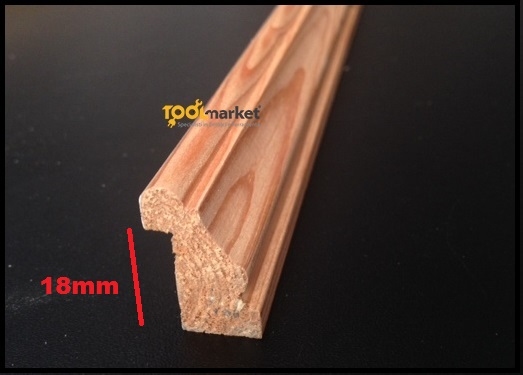 Fermavetro legno sagoma A18 grezzo