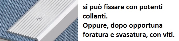 Profilo antiscivolo per gradini da mt 2