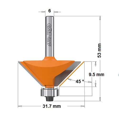 Fresa per smussare CMT 736.280.11