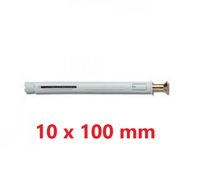 Tasselli e vite testa svasata piana 10 x 100  con tappo ELEMATIC