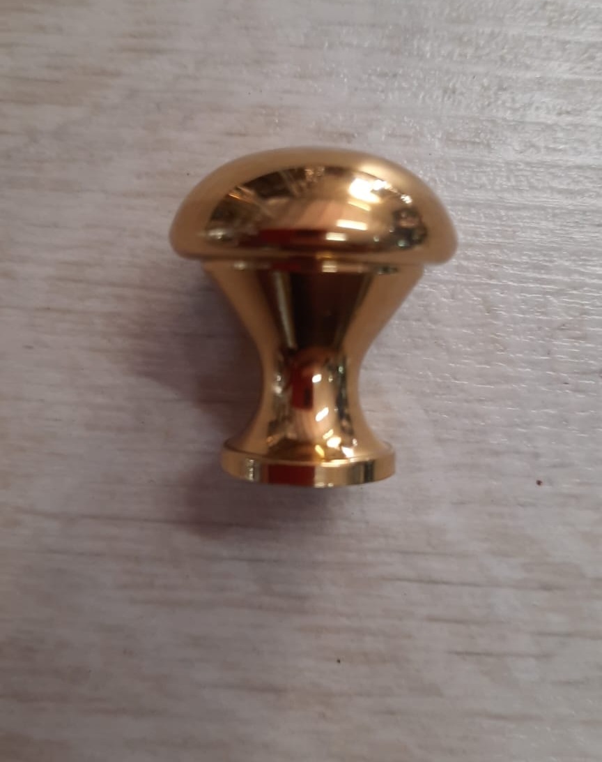Pomolo per mobile ovale ottone lucido art 778 varie misure - ELAB     