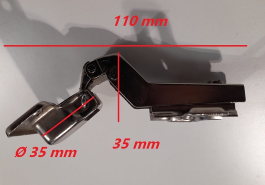Cerniera a scatto  per angoli 30°  Emuca 1236807