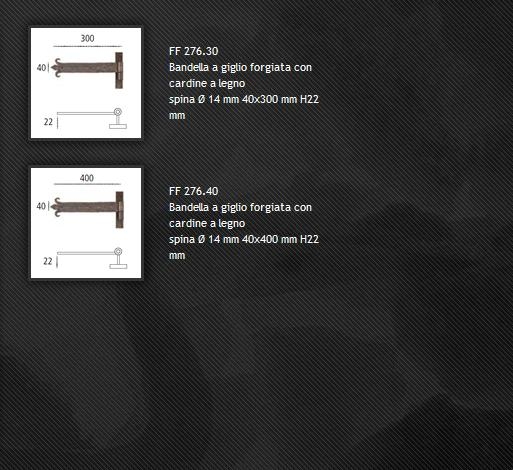 Cerniera FF276 ferro forgiato