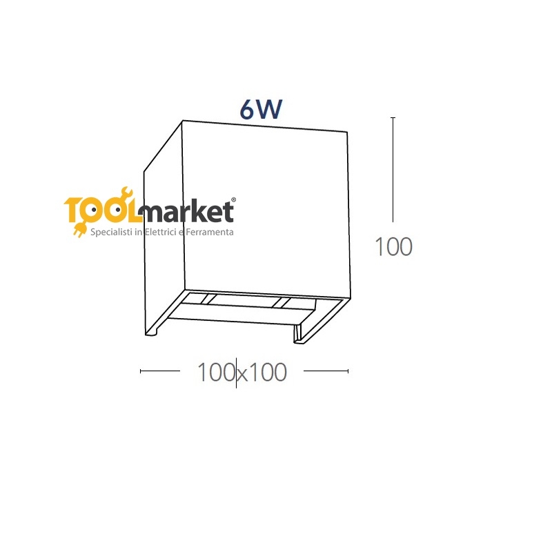 Applique led 6 w alfa 