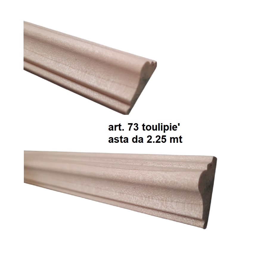 Cornice art.73 tulipie' grezzo da metri 2.25