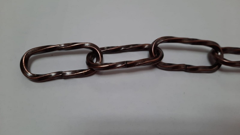 Catena per lampadario RITORTA bronzata da MT 1   DA 3.5 mm